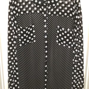 Black and white polka dot shirt